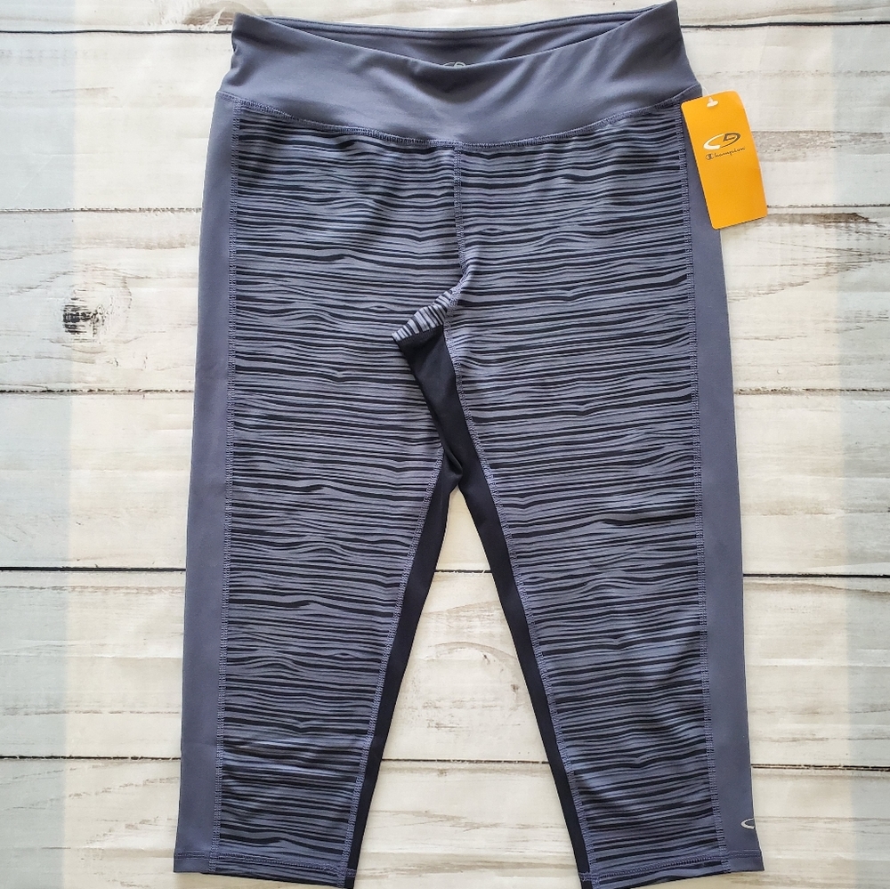 Champion Duo Dry Women's Leggings Striped Crops